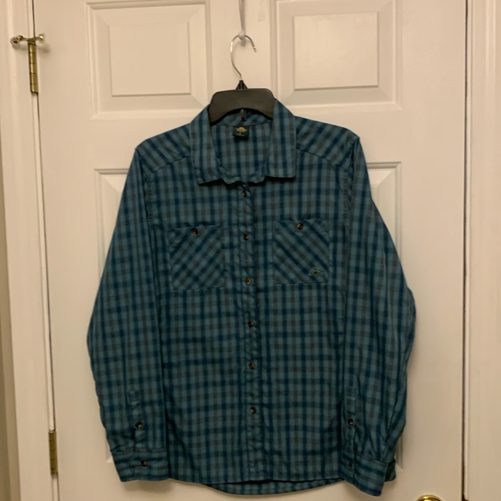 EMS Eastern Mountain Sports Women’s Hiking Shirt Size L. EUC